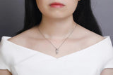 925S Silver Diamond Pendant Necklace