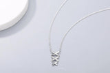 925S Silver Diamond Pendant Necklace