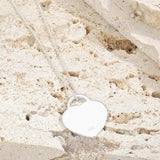 Women's S925 Sterling Silver Heart Necklace
