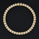 12mm Cuban Chain Sugar Rock Necklace Hip Hop Women's Accessories