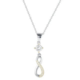 Sterling Silver 925s8 Micro Inlaid Pendant Necklace