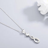 Sterling Silver 925s8 Micro Inlaid Pendant Necklace