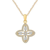S925 Silver Clover Smart Heart Clavicle Chain