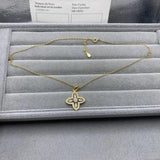 S925 Silver Clover Smart Heart Clavicle Chain
