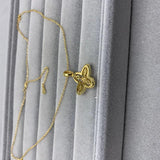 S925 Silver Clover Smart Heart Clavicle Chain
