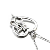 Sterling Silver Creative Cat Pendant Necklace Jewelry
