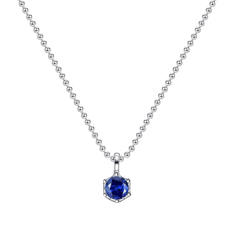 S925 Silver Joker Colorful Necklace for Women