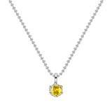 S925 Silver Joker Colorful Necklace for Women