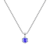 S925 Silver Joker Colorful Necklace for Women