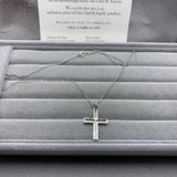 Silver Cross Pendant Full Diamond Necklace for Women