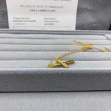 Silver Cross Pendant Full Diamond Necklace for Women