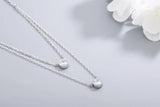925s Diamond Studded Round Pendant Women's Necklace
