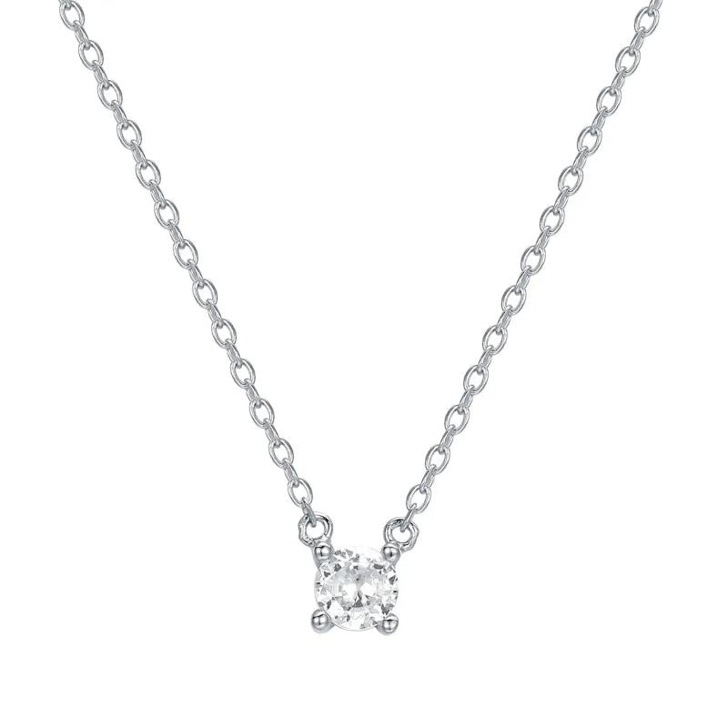 925s Silver Diamond Necklace for Women