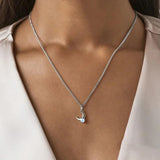 S925 Silver Moonstone Pendant Necklace - All-match Jewelry