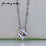 18K Moissanite Diamond Pendant Necklace 925 Sterling Silver Jewelry