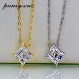 18K Moissanite Diamond Pendant Necklace 925 Sterling Silver Jewelry