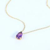 Garnet Amethyst Pendant Necklaces Sterling Silver Fine Jewelry