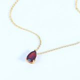 Garnet Amethyst Pendant Necklaces Sterling Silver Fine Jewelry
