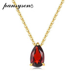 Garnet Amethyst Pendant Necklaces Sterling Silver Fine Jewelry