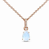 Vintage S925 Sterling Silver Rose Necklace