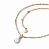 Vintage S925 Sterling Silver Rose Necklace