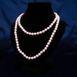 Pink Pearl Necklace for Women Evening Party Accessories