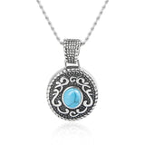 925 Silver Necklace with Zircon Pendant - Birthday Gift