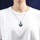 925 Silver Necklace with Zircon Pendant - Birthday Gift