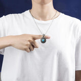 925 Silver Necklace with Zircon Pendant - Birthday Gift