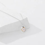 Silver Necklace with Pearl Pendant for Women