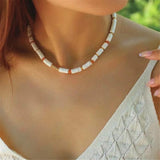 Bohemian Shell Beads Choker Necklace for Women