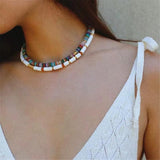 Bohemian Shell Beads Choker Necklace for Women