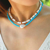 Bohemian Shell Beads Choker Necklace for Women