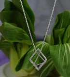 925 Silver Cubic Necklace 3g NE31284