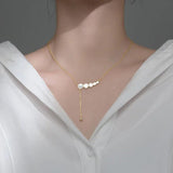 MloveAcc 925 Silver Shell Bead Choker Necklace for Women