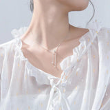 MloveAcc S925 Silver Snake Chain Pendant Necklace Choker Adjustable