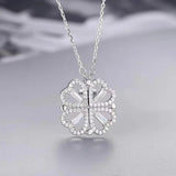 Sterling Silver 925 Four-Leaf Clover Necklace for Women