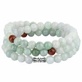 Burmese Jade Beaded Necklace Natural Emerald Amulet Charm Jadeite Stone Pendants