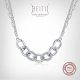 Beitil 925 Silver Pendant Necklace Wedding Jewelry