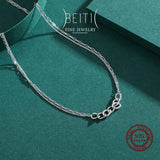 Beitil 925 Silver Pendant Necklace Wedding Jewelry