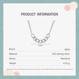 Beitil 925 Silver Pendant Necklace Wedding Jewelry