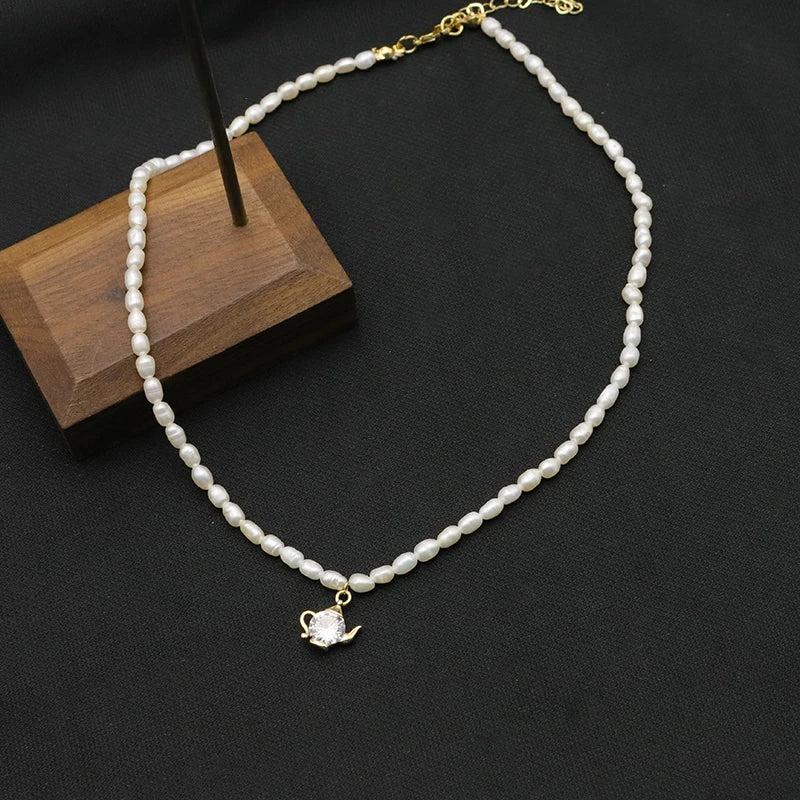 Xlentag Freshwater Pearl Necklace Romantic Birthday Gift