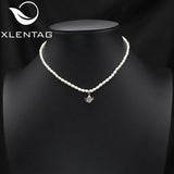 Xlentag Freshwater Pearl Necklace Romantic Birthday Gift