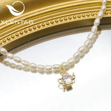 Xlentag Freshwater Pearl Necklace Romantic Birthday Gift