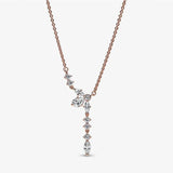 S925 Silver Necklace Full Diamond Snowflake Winter Christmas Gift