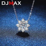 1ct Moissanite Pendant S925 Sterling Silver Plated