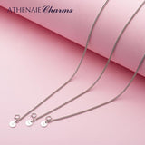 925 Silver Chain Necklace for Women Men S925 Jewelry Gift