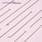 925 Silver Chain Necklace for Women Men S925 Jewelry Gift
