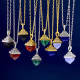 Geometry Red Green Necklace Party Wedding For Women Gift