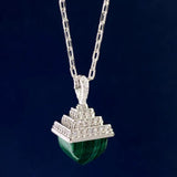 Geometry Red Green Necklace Party Wedding For Women Gift